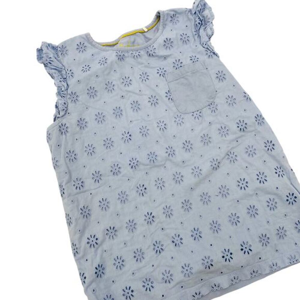 Mini Boden Blue‎ Embroidered top